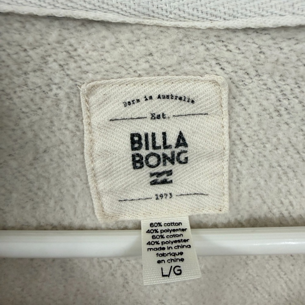 Billabong Blue and Cream V-Neck Sweater - Picture 2 of 5